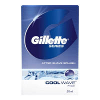 GILLETTE SERIES COOL WAVE AFTER SHAVE SPLASH 50.00 ML BOX