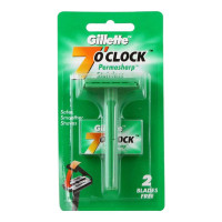 GILLETTE 7 O CLOCK PERMASHARP STAINLESS RAZOR 1.00 NO