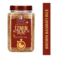 INDIA GATE BROWN BASMATI RICE 1.00 KG JAR