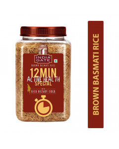 INDIA GATE BROWN BASMATI RICE 1.00 KG JAR INDIA GATE BROWN BASMATI RICE 1.00 KG JAR