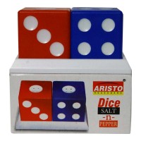 ARISTO DICE SALT N PEPPER SPRINKLERS 1.00 NO BOX