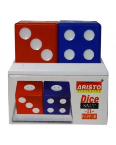 ARISTO DICE SALT N PEPPER SPRINKLERS 1.00 NO BOX ARISTO DICE SALT N PEPPER SPRINKLERS 1.00 NO BOX
