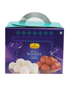 HALDIRAM SWEET WONDER RASGULLA & GULAB JAMUN 1 Kg HALDIRAM SWEET WONDER RASGULLA & GULAB JAMUN 1 Kg