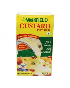 WEIKFIELD CUSTARD POWDER VANILLA FLAVOUR 500.00 GM BOX
