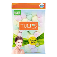 TULIPS COLOUR COTTON BALLS 50.00 PCS PACKET