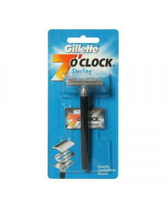 GILLETTE 7 O CLOCK STERLING RAZOR 1.00 PCS PACKET GILLETTE 7 O CLOCK STERLING RAZOR 1.00 PCS PACKET