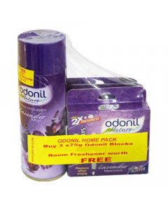 ODONIL HOME PACK LAVENDER MEADOWS ROOM FRESHNER 3X 75.00 GM PACKET ODONIL HOME PACK LAVENDER MEADOWS ROOM FRESHNER 3X 75.00 GM PACKET