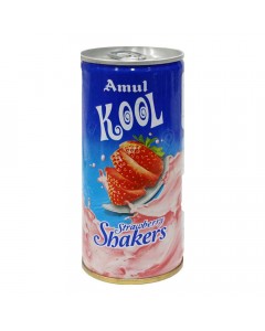 AMUL KOOL STRAWBERRY SHAKERS 200.00 ML CAN AMUL KOOL STRAWBERRY SHAKERS 200.00 ML CAN