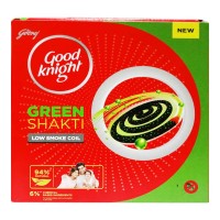 GOOD KNIGHT GREEN SHAKTI LOW SMOKE COIL 10.00 PCS BOX