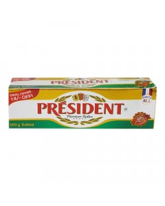 PRESIDENT PREMIUM BUTTER SALTED 100.00 GM BOX PRESIDENT PREMIUM BUTTER SALTED 100.00 GM BOX