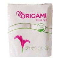 ORIGAMI SUPER SOFT TISSUE 4 ROLLS 1.00 NO PACKET