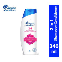 HEAD & SHOULDER SMOOTH & SILKY 2 IN 1 SHAMPOO+CONDITIONER 340.00 ML BOTTLE