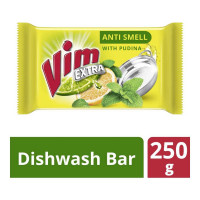 VIM EXTRA ANTI SMELL WITH PUDINA DISHWASH BAR 250.00 GM PACKET