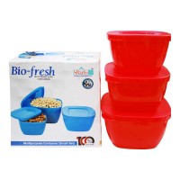 BIO FRESH MULTIPURPOSE 3 PCS CONTAINER SMALL 1.00 NO