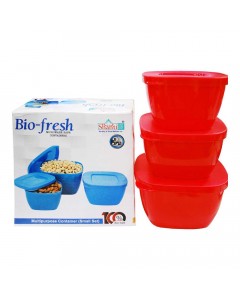 BIO FRESH MULTIPURPOSE 3 PCS CONTAINER SMALL 1.00 NO BIO FRESH MULTIPURPOSE 3 PCS CONTAINER SMALL 1.00 NO