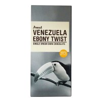 AMUL VENEZUELA EBONY TWIST DARK CHOCOLATE 125.00 GM BOX