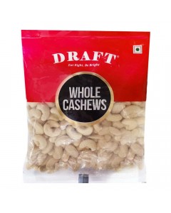 DRAFT WHOLE CASHEWS 500.00 GM PACKET DRAFT WHOLE CASHEWS 500.00 GM PACKET