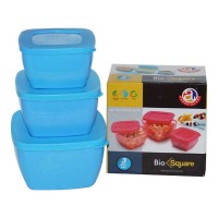 AARAV PLAST MICROWAVE CONTAINER 3 PCS SET 1.00 NO