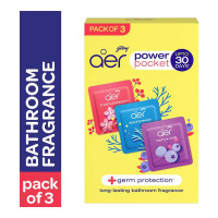 GODREJ AER POCKET ASSORTED BATHROOM FRAGRANCES 3X 10.00 GM BOX