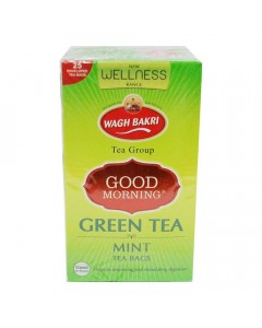 WAGH BAKRI GREEN TEA MINT 25 BAGS 1.00 NO WAGH BAKRI GREEN TEA MINT 25 BAGS 1.00 NO