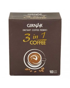 GIRNAR INSTANT PREMIX 3 IN 1 COFFEE 10 SACHETS 140.00 GM BOX