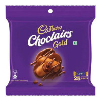 CADBURY CHOCLAIRS GOLD TOFFEE 25 UNITS 125 GM