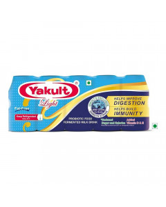 YAKULT PROBIOTIC LIGHT HEALTH DRINK 5X 65.00 ML BOTTLE