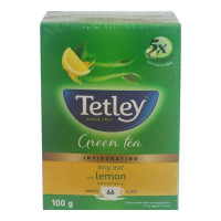 TETLEY LONG LEAF GREEN TEA LEMON FLAVOUR 100.00 GM BOX