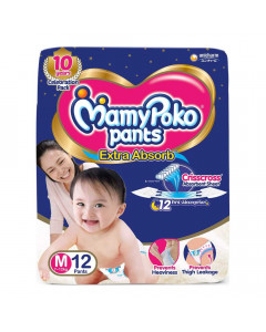 MAMY POKO PANTS EXTRA ABSORB DIAPER M 12.00 PCS MAMY POKO PANTS EXTRA ABSORB DIAPER M 12.00 PCS