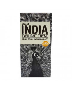 AMUL INDIA TWILIGHT TRYST DARK CHOCOLATE 125.00 GM AMUL INDIA TWILIGHT TRYST DARK CHOCOLATE 125.00 GM