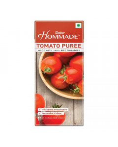 DABUR HOMMADE TOMATO PUREE 200.00 GM TETRAPACK