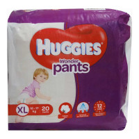 HUGGIES WONDER PANTS XTRA LARGE 20 PANTS 12-17 KG 1.00 NO