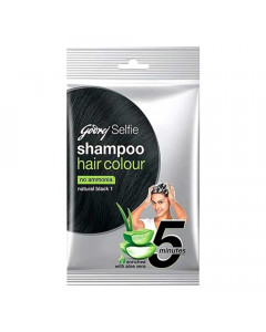 GODREJ SELFIE NATURAL BLACK 1 SHAMPOO HAIR COLOUR 18.00 ML PACKET