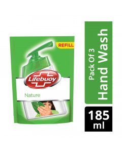 LIFEBUOY NATURE HANDWASH 3X 185.00 ML LIFEBUOY NATURE HANDWASH 3X 185.00 ML
