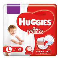 HUGGIES DRY PANTS LARGE 21.00 PCS HUGGIES DRY PANTS LARGE 21.00 PCS