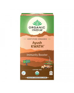 ORGANIC INDIA AYUSH KWATH IMMUNITY BOOSTER TEA 25 BAGS 1.00 NO ORGANIC INDIA AYUSH KWATH IMMUNITY BOOSTER TEA 25 BAGS 1.00 NO