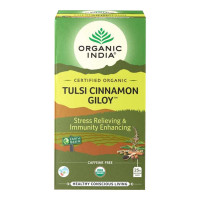 ORGANIC INDIA TULSI CINNAMON GILOY TEA 25 BAGS 1 NO