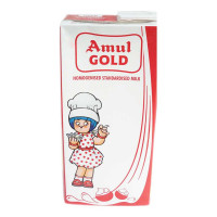 AMUL GOLD HOMOGENISED MILK 1.00 LTR TETRAPACK