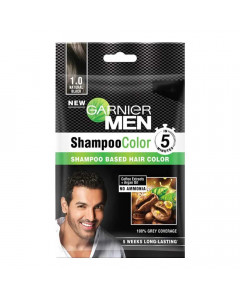 GARNIER MEN SHAMPOO COLOR 1.0 NATURAL BLACK 10 ML+ 10.00 ML GARNIER MEN SHAMPOO COLOR 1.0 NATURAL BLACK 10 ML+ 10.00 ML