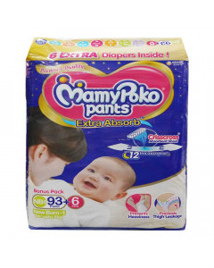 MAMY POKO PANTS EXTRA ABSORB DIAPER NB 1-5 KG 99 PCS MAMY POKO PANTS EXTRA ABSORB DIAPER NB 1-5 KG 99 PCS