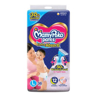 MAMY POKO PANTS EXTRA ABSORB DIAPER L 36.00 PCS MAMY POKO PANTS EXTRA ABSORB DIAPER L 36.00 PCS