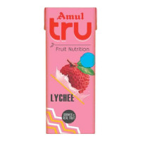 AMUL TRU LITCHI 150.00 ML TETRAPACK