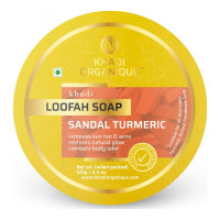 KHADI ORGANIQUE SANDAL TURMERIC LOOFAH SOAP 125.00 GM