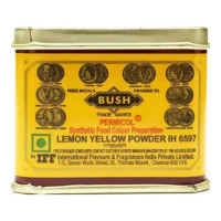BUSH SYNTHETIC LEMON YELLOW FOOD COLOUR POWDER 100.00 GM