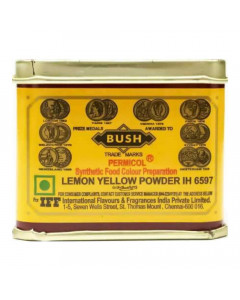 BUSH SYNTHETIC LEMON YELLOW FOOD COLOUR POWDER 100.00 GM