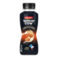 BRITANNIA WINKIN COW ALMOND SALTED CARAMEL RICH SHAKE 180.00 ML BOTTLE