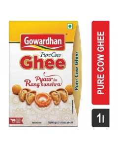 GOWARDHAN PURE COW GHEE 1.00 LTR TETRAPACK GOWARDHAN PURE COW GHEE 1.00 LTR TETRAPACK