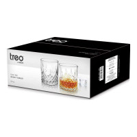 TREO CAIRN WHISKY GLASS TUMBLER 340 ML SET OF 6 1.00 NO
