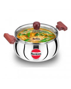 HAWKINS SS TRI-PLY HANDI 4 LTR WITH GLASS LID SSH40G 1.00 NO