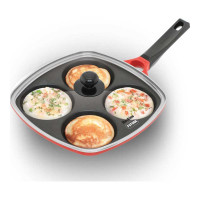 HAWKINS NONSTICK MULTI SNACK PAN 30 CM WITH GLASS LID 1.00 NO